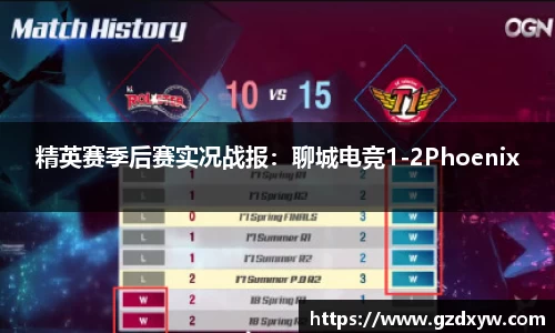 精英赛季后赛实况战报：聊城电竞1-2Phoenix